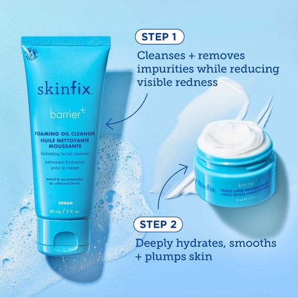Skinfix Barrier Buddies Foaming Oil Cleanser + Triple Lipid Peptide Cream Kit - Picture 3 of 4